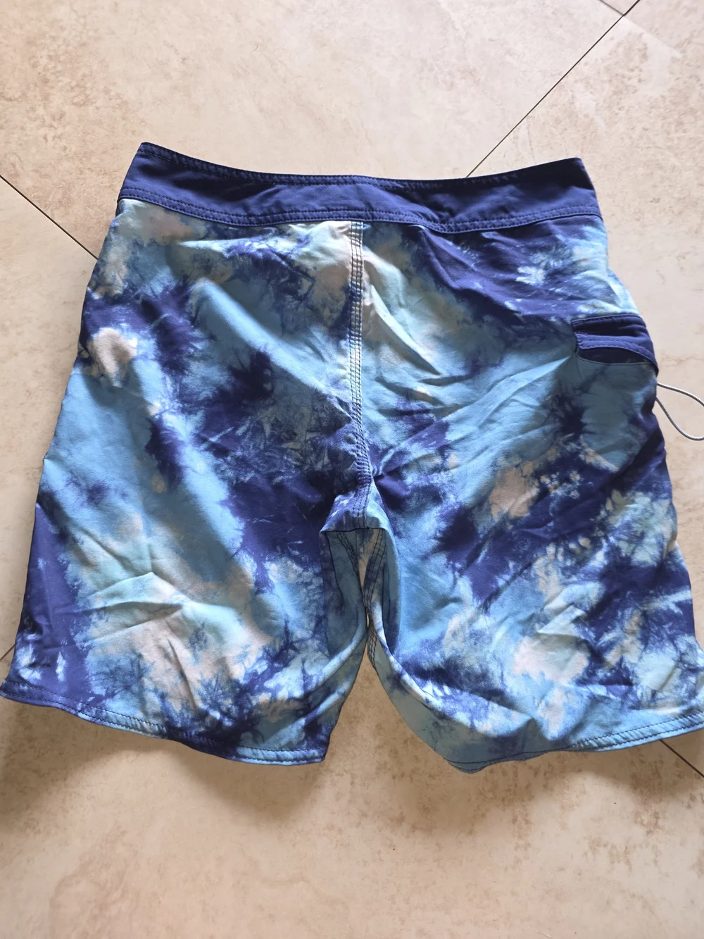 Volcom Blue Tie-Dye Board Shorts
